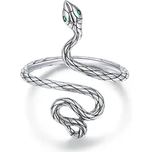 Ring Snake Ring Sterling Silver Rings For Women Adjustable Octopus Cat Thumb Rings For Women Gothic Vintage Jewelry Gift