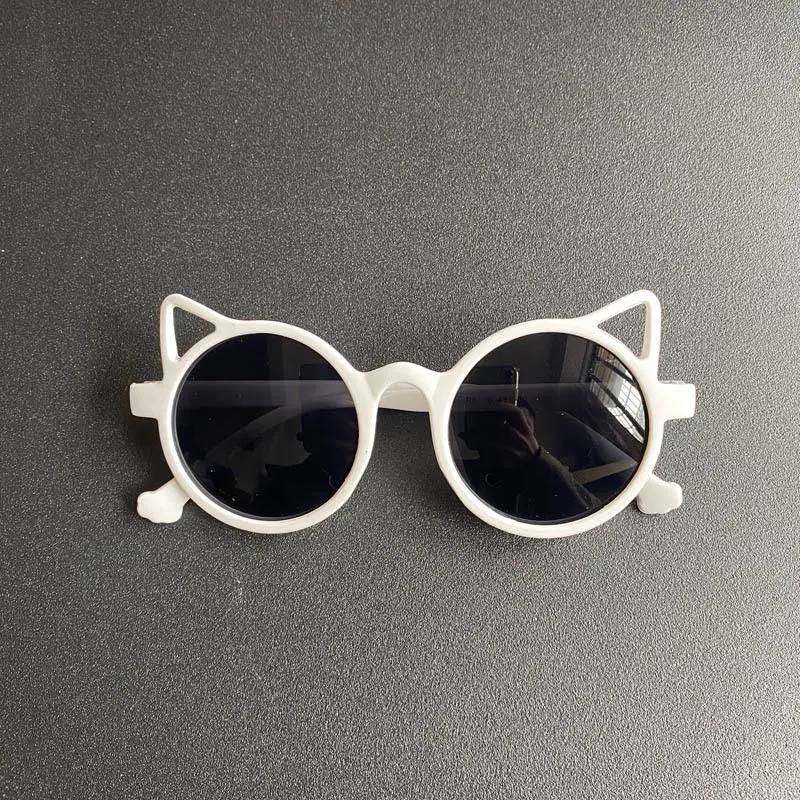 Kids' Vintage Cat Ear Glasses, Child-sized Non-prescription Cute Fashion Frames for Boys and Girls, Child-Sized Non-Prescription Glasses, Mini Frame Non-Prescription Glasses