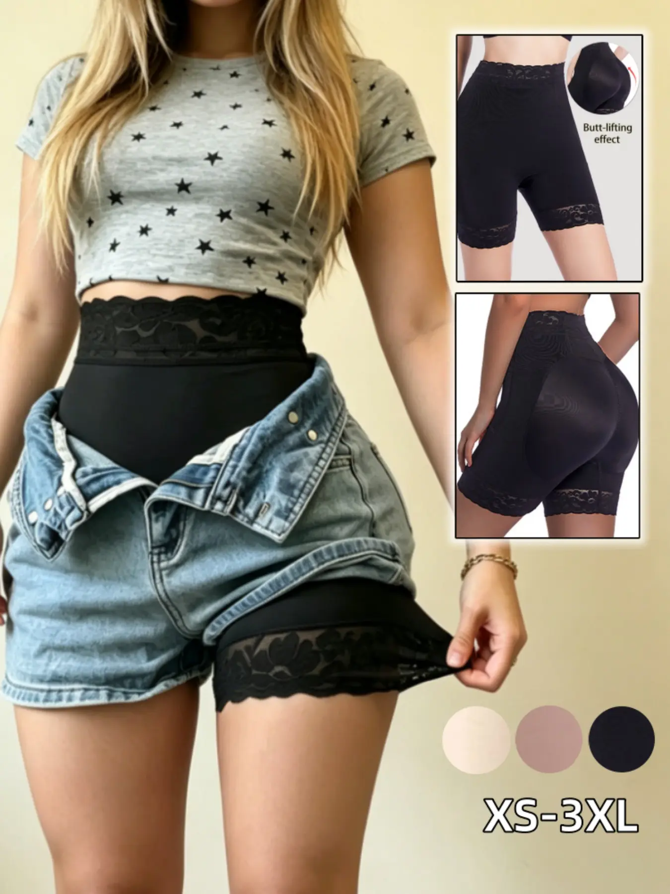 Colombian Faja Women Tummy Control Pants, Faja Panty, High Elasticity High-Waisted Adjustable Summer Style, Levanta Glúteos, Comfortable, Sin Costuras & Non-Chafing, Tummy Control Shaper