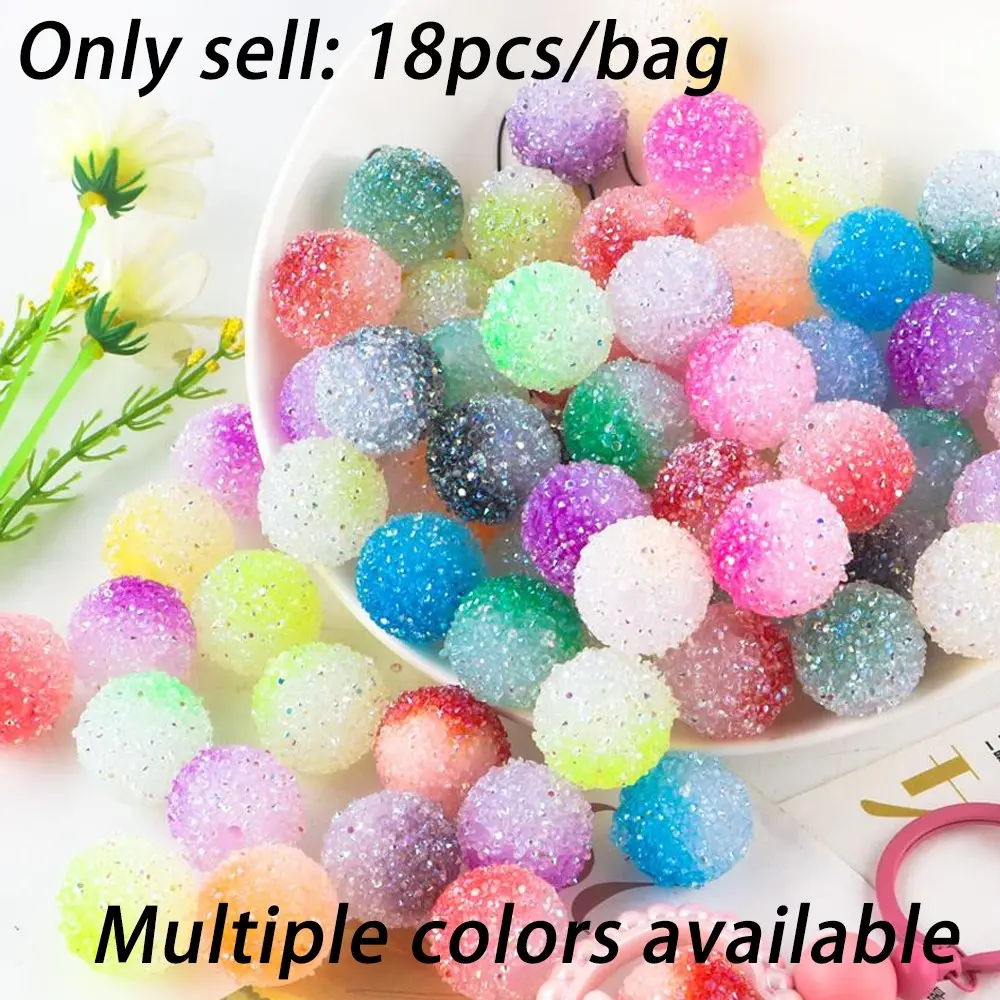 Mixed Color Beads (24pcs/set), Acrylic Beads Mix, Beaded Set, DIY Jewelry Supplies for Necklace & Bracelet, Fashion Accessories for Women & Girls, Bead Assortment, DIY Jewelry Making, DIY Beading