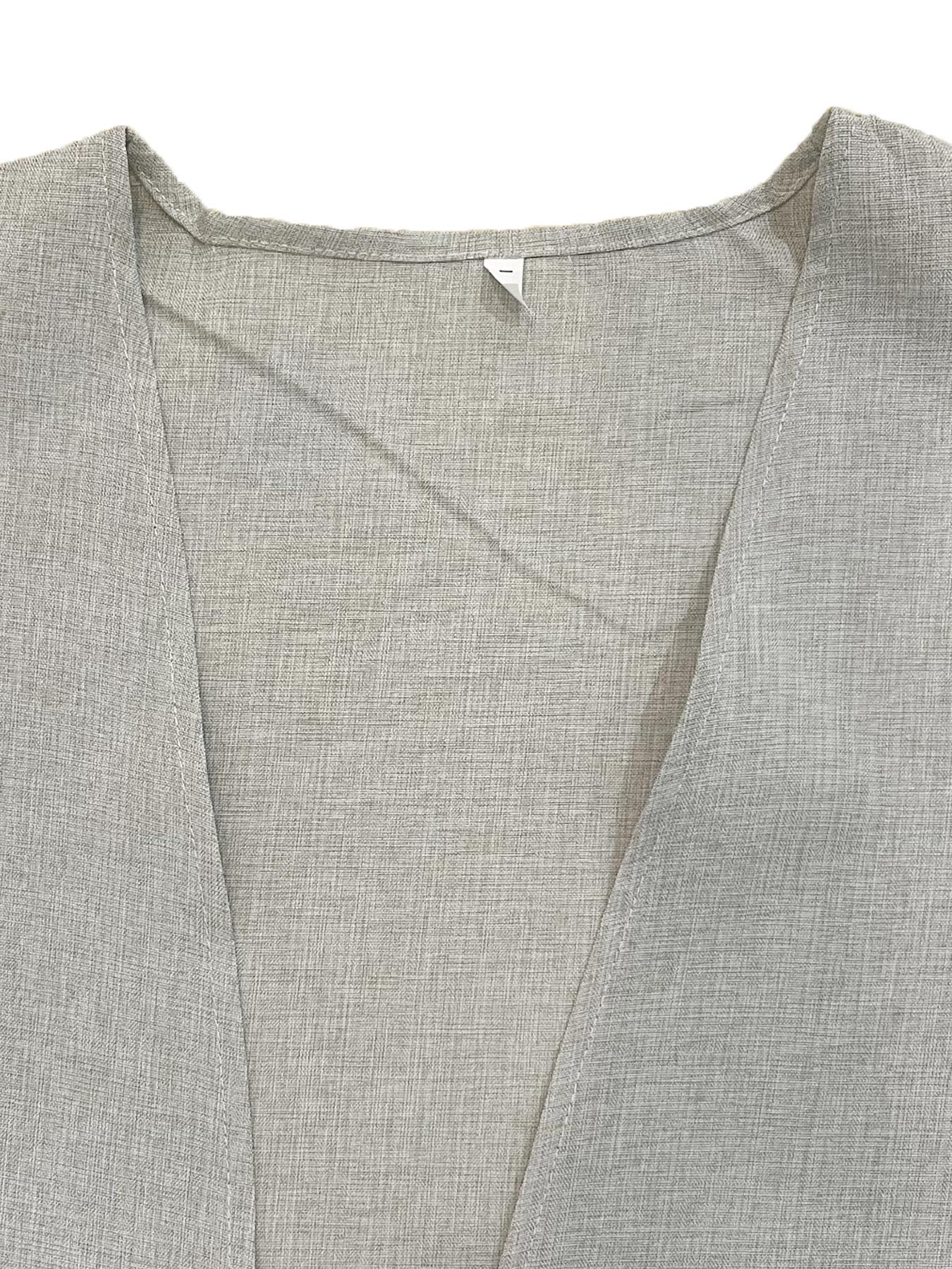 Women's Heart Embroidery Long Sleeve Open Abaya, Modest Casual Outerwear for Daily Wear, Ladies Islamic Clothing for All Seasons