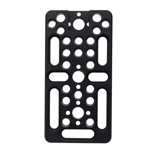 Feichao Multi-Purpose Expansion Cheese Plate, Cold Shoe & Side Holes, 1/4" 3/8" Thread, Quick Release, for Canon Eos 850D Nikon D5600 Dslr