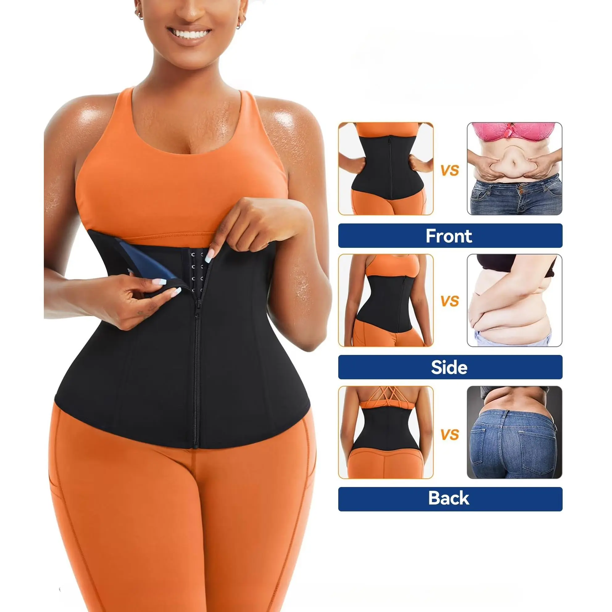 Waist Trainer for Women - Lower Belly Wrap, Compression Belt for Workouts