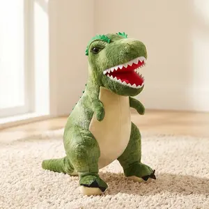 Realistic Dinosaur Doll Tyrannosaurus Rex Plush Toy, Triceratops Stuffed Animal Figure, Decorative Plaything for Kids and Collectors
