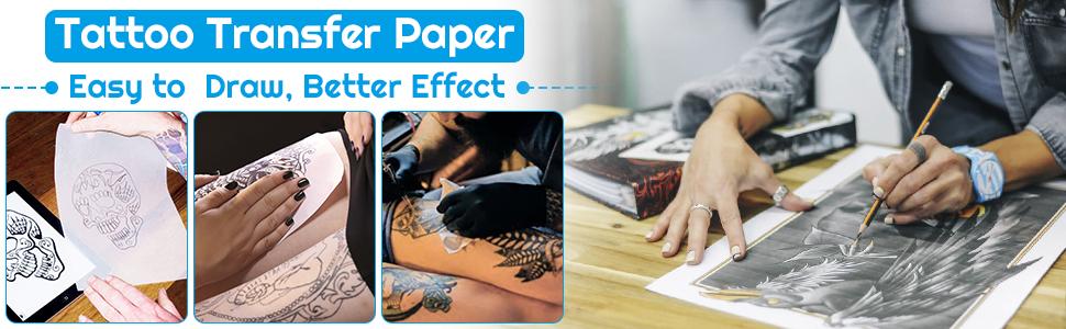 Tattoo Transfer Paper, 35 Sheets Stencil Transfer Paper for Tattooing, A4 Size
