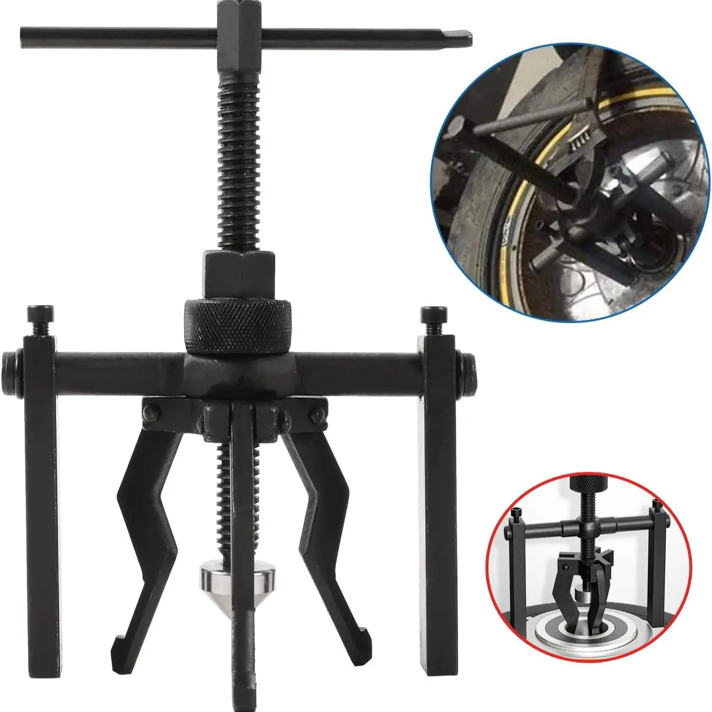 Bearing Puller Tool 3-Claw Guide, Disassembly Tool Kit, Blind Bearing Puller, Inner Hole Removal, Multi-Functional Design