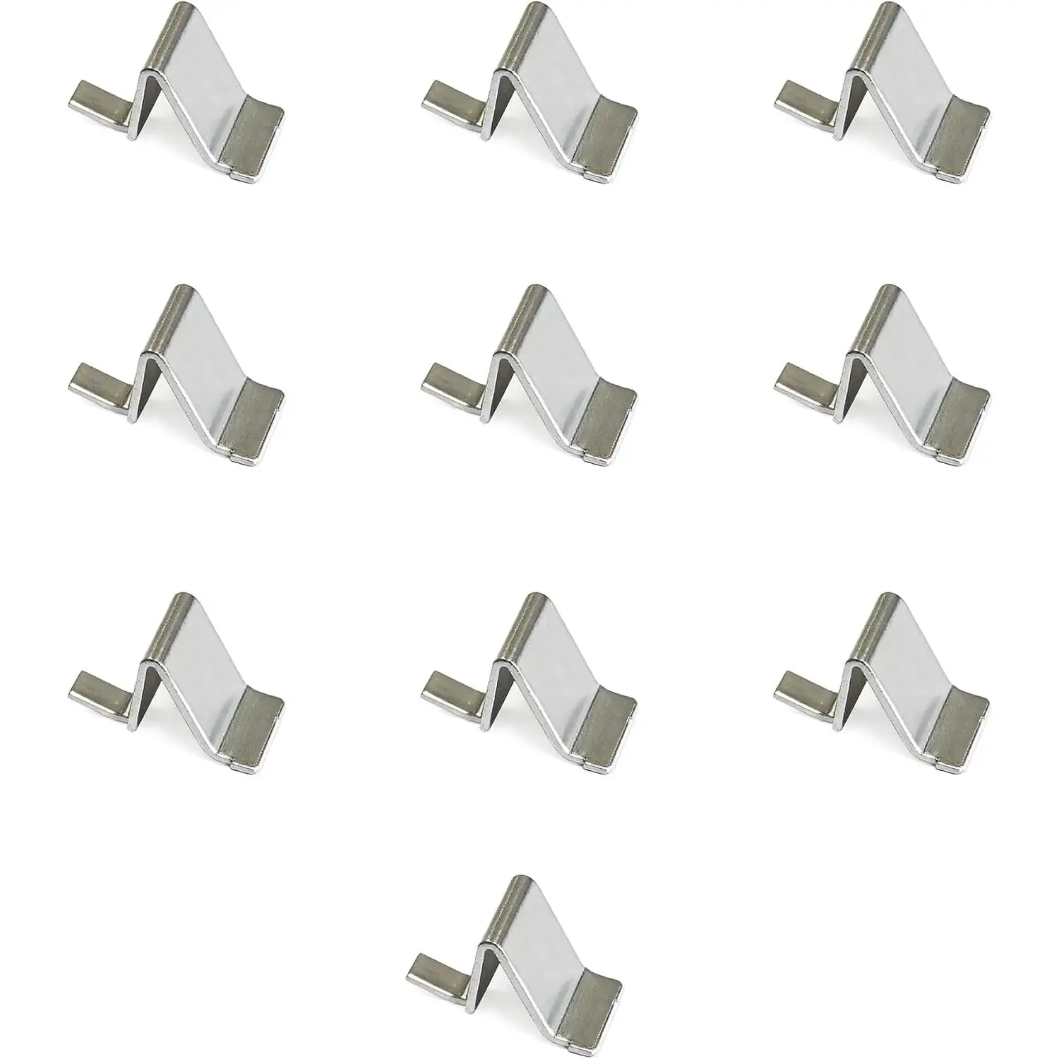 Steel Shelf Clips 10 count Heavy Duty Adjustable Shelves Brackets Pilaster Shelf Clip Support for Metal and  Shelves Cabinets -