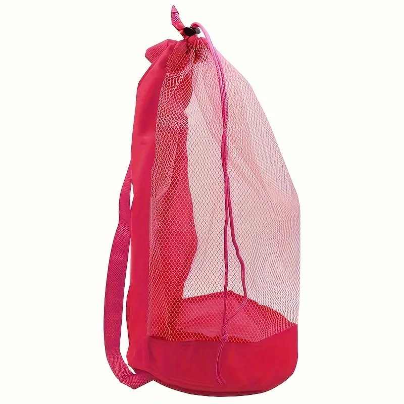 NEWLightweight Drawstring with Mesh Pocket Beach Bag-Durable, Colorful Swimming Equipment Storage Backpack, Suitable for Everyone, Featured Starfish And Bubble Design, Swimsuit Organizer |   Mesh Beach Bag |   Bag