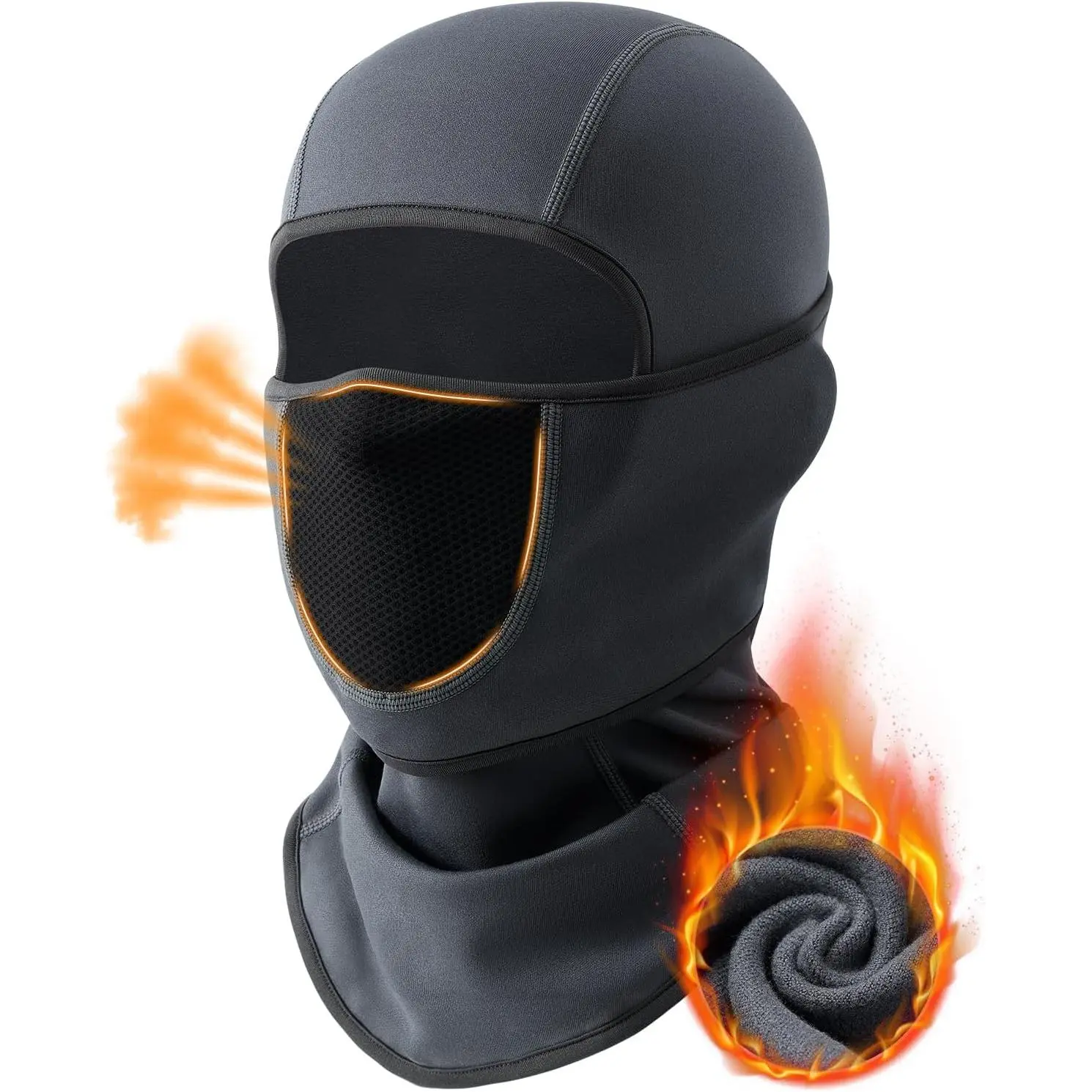 Balaclava  Ski Mask with Movable Design for Men Women-Fleece Winter  Covering for Cold Weather Skiing Outdoor Work