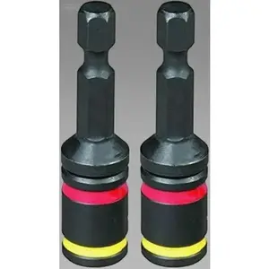 2-Piece Dual Hex Drill Bit Set, 1/4 & 5/16 Inch Double-Sided Bits, Heavy Duty Hex Shank, No-Slip Grip, Precision Ground for Metal and Wood, Reusable and Durable Construction Tool