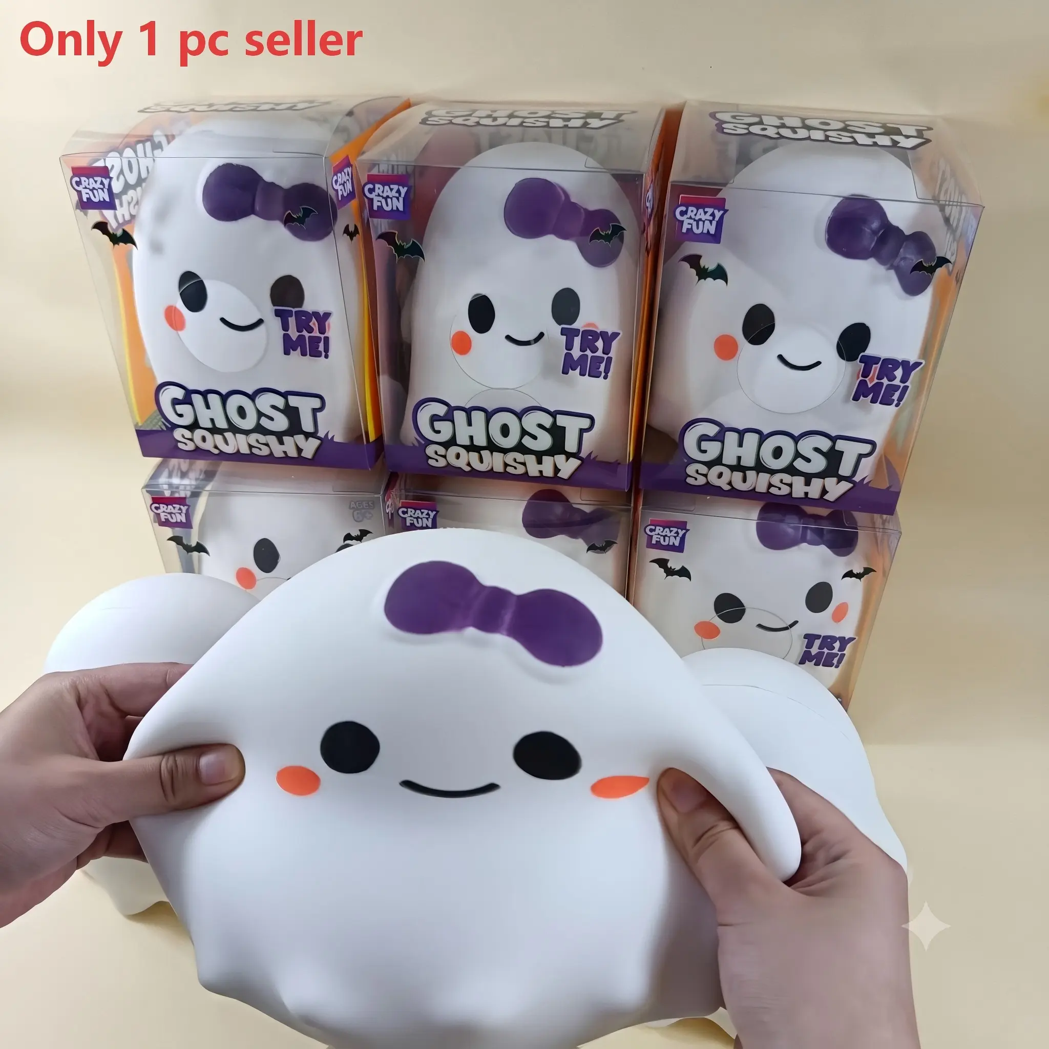 1/2pc Ghost Walking Dog Halloween Stress Relief Toy, Slow Rebound Plush Ornament, Perfect for Anxiety Relief & Fun Decoration