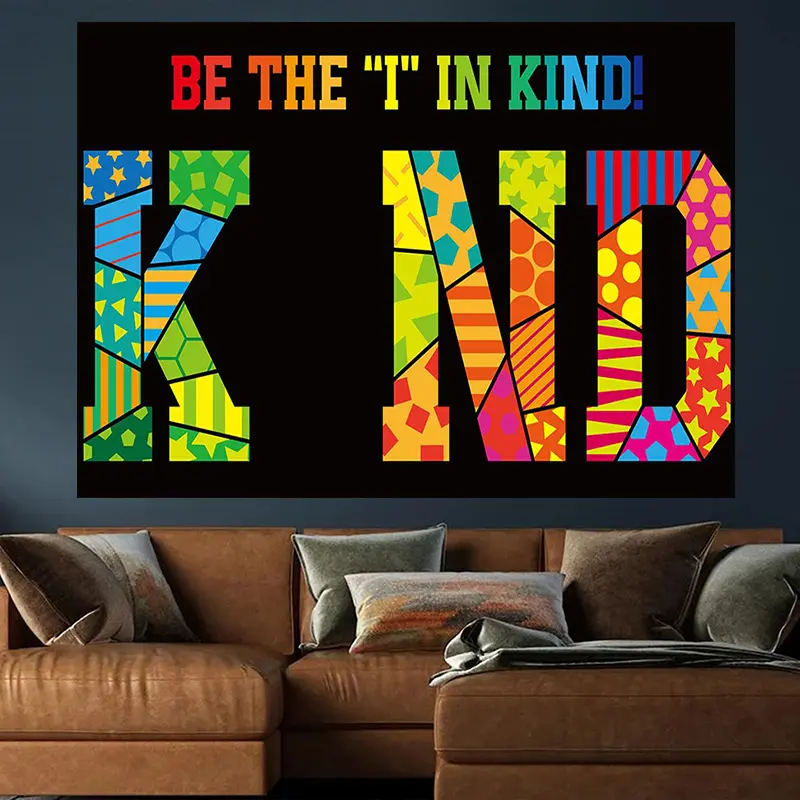 "Be the 'T' in Kind!" Tapestry Teacher Students Study at Home Photography Backdrop Props Shower Birthday Classroom Kindergarten Decor