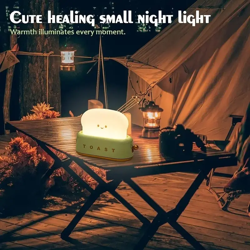 Bread Machine Night Light, Soft Glow Ambient Lighting, Adjustable Brightness, Timer Function, Easy Switch Design, Perfect for Bedside Use