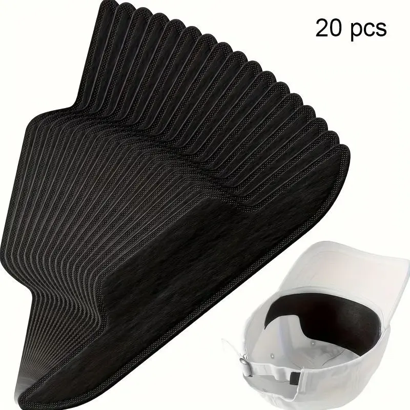 20-Pack Hat Sweatbands, Golf Sweat Pads, Anti-Dirty Anti-Odor Odor Control, Soft Hat Sweat Guards, Disposable Hat Liners, Helmet Sweat Bands, Unisex Baseball Hats & Collars