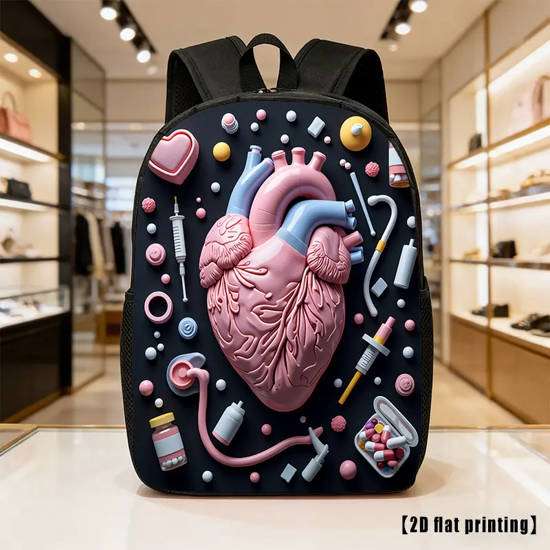 A Nurse-Themed, Spacious, And Lightweight Unisex Backpack Featuring Adjustable Shoulder Straps And Side Pockets, Perfect for Everyday Use, Commuting, And Various Activities. Great for Hiking, Climbing, And Adventures