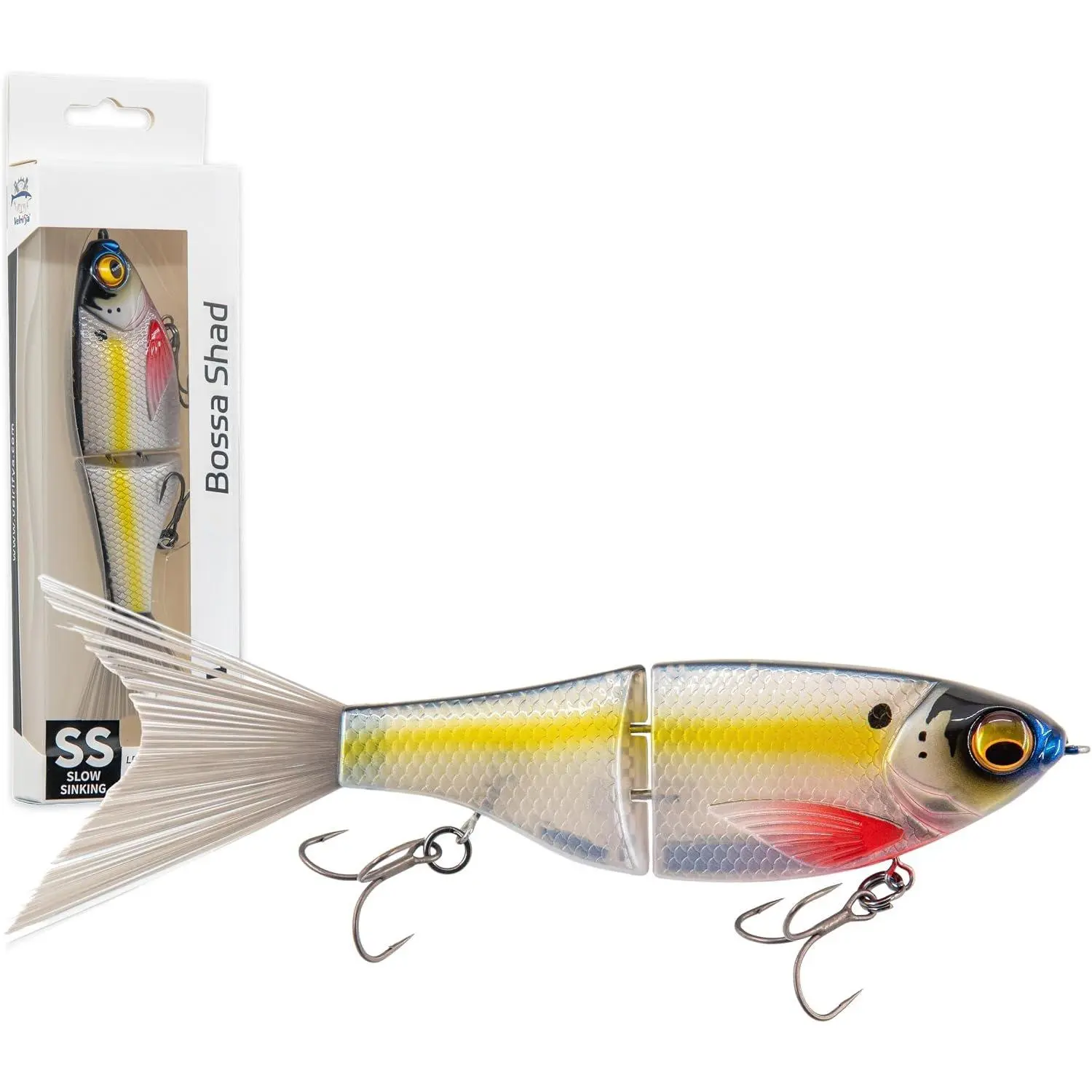 Glide , Multi-Jointed Swim Baits for Bass Fishing | 7in, S-Glide Motion, Internal Swivel, Slow Sinking, Fixed Bottom Weight, Nano-Smooth Hook,  Glide, for /Salt Water
