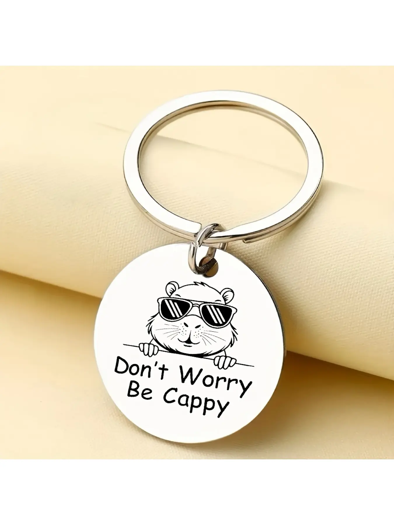 A Cute Capybara Keychain for Both Men And Women, The Best Friend Keyring Featuring a Fun Capybara Design, Capybara Car Keychain, a Backpack Gift, Perfect for Birthday Or Christmas Presents, Funny Keychain, Cool Keychains, Cute Keychains For Car Keys