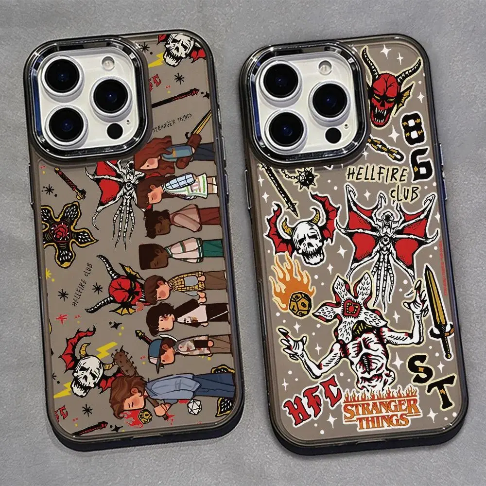 Hot T-Things New Phone S-Strangers Case for IPhone 17 16e 16 15 14 13 12 11 Mini Pro Max X XR 8 Air Plus Transparent Soft Cover