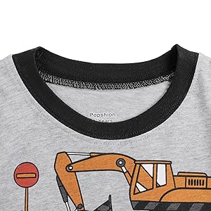 Little Boys Short Set Pajamas for Boys 100% Cotton Toddler Train Dinosaur Sleepwear Summer Clothes Size 2-7T