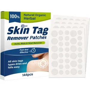 Skin Tag Corrector Patches, Gentle Topical Skin Care Strips for Face, Neck & Body, Mild Natural Skin Smoothing Patches Suitable for All Skin Types, 144 Count