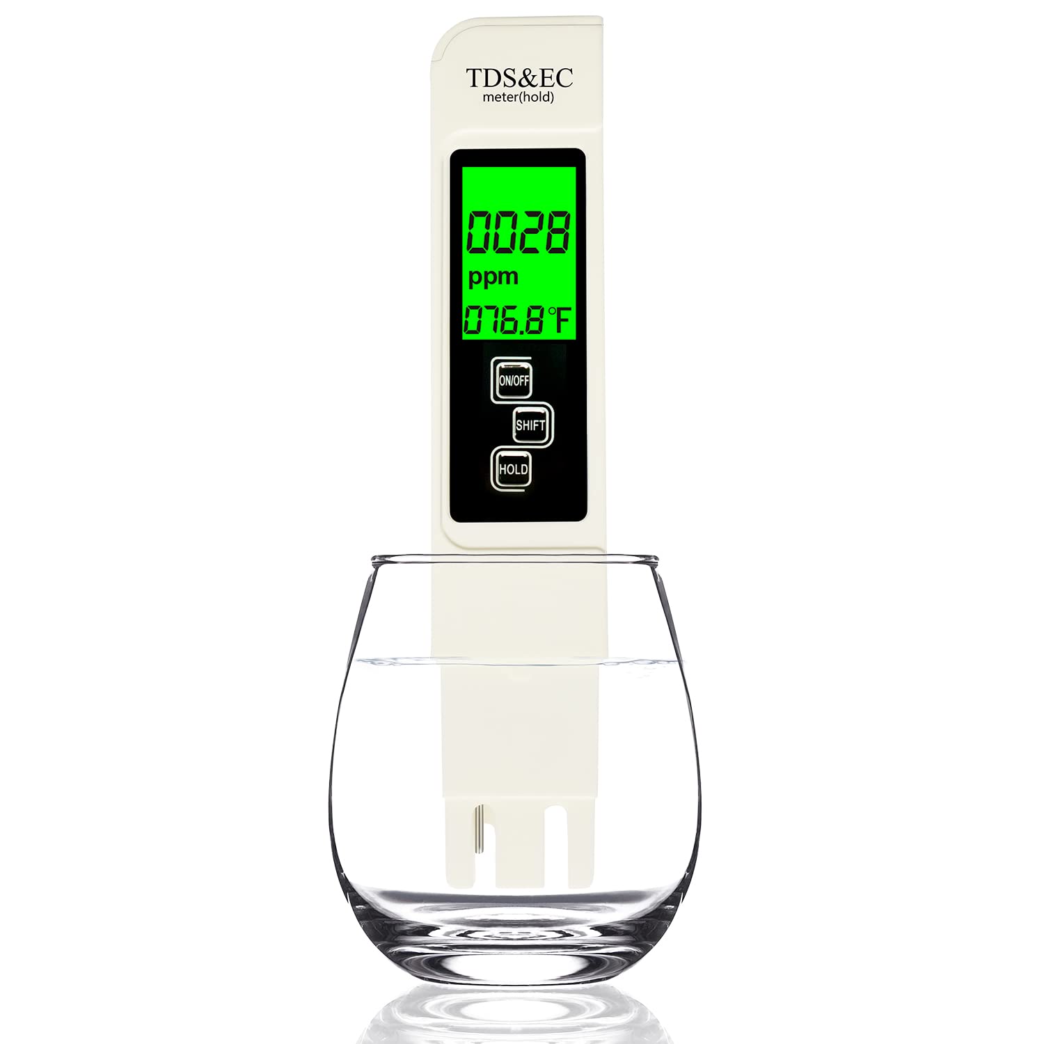 3 in 1 Water Quality Tester, Automatic Closing Digital Water Quality Tester with Water Quality TDS/Conductivity EC/Temperature Value Display
