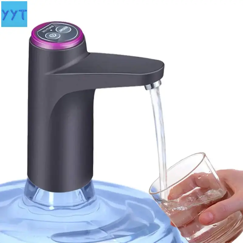 YYT1 kettle pump, Water Dispenser 5 Gallon Bottle, Pumping Dispenser, Portable USB Charging Water Pump, Water Jug Pump Home,, Office, Camping, Universal 3-5 Gallon, Water Dispenser Faucet, Usb Rechargeable Dispenser