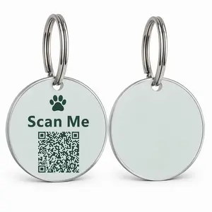 Pet Anti-Loss Qr Code Tag, Scanable Info & Email Location Notification, Secure Pet Tracking Solution, Easy-To-Use Lost Pet Finder