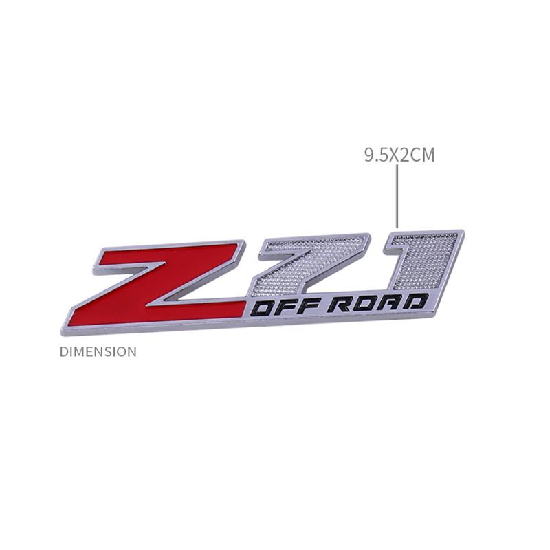 3d Metal Logo Z71 Emblem Car Fender Badge Trunk Decal For Tahoe Colorado Cheyenne Silverado Z71 Sticker Accessories