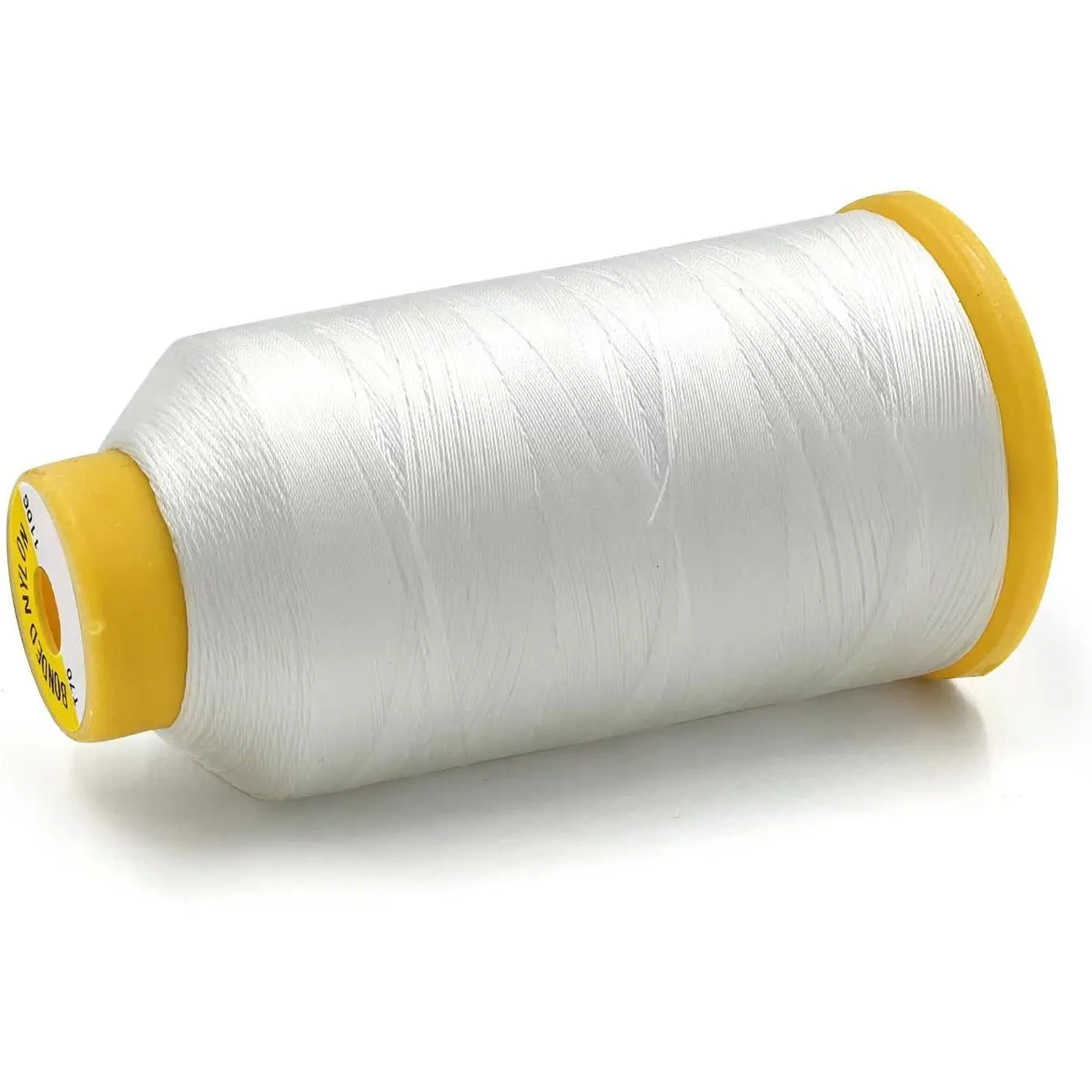 1500 Yards Bonded Nylon Heavy Duty Thread # 69 T70 Size 210D/3 for Sewing Leather;Weaving Hair;Upholstery and Beading Color White
