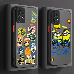 Cartoon Lovely M-Minions Soft Case For Samsung Galaxy S26 S25 S24 S23 S22 For iphone 17 16 15 14 13 12 11 17Air Plus Pro Promax