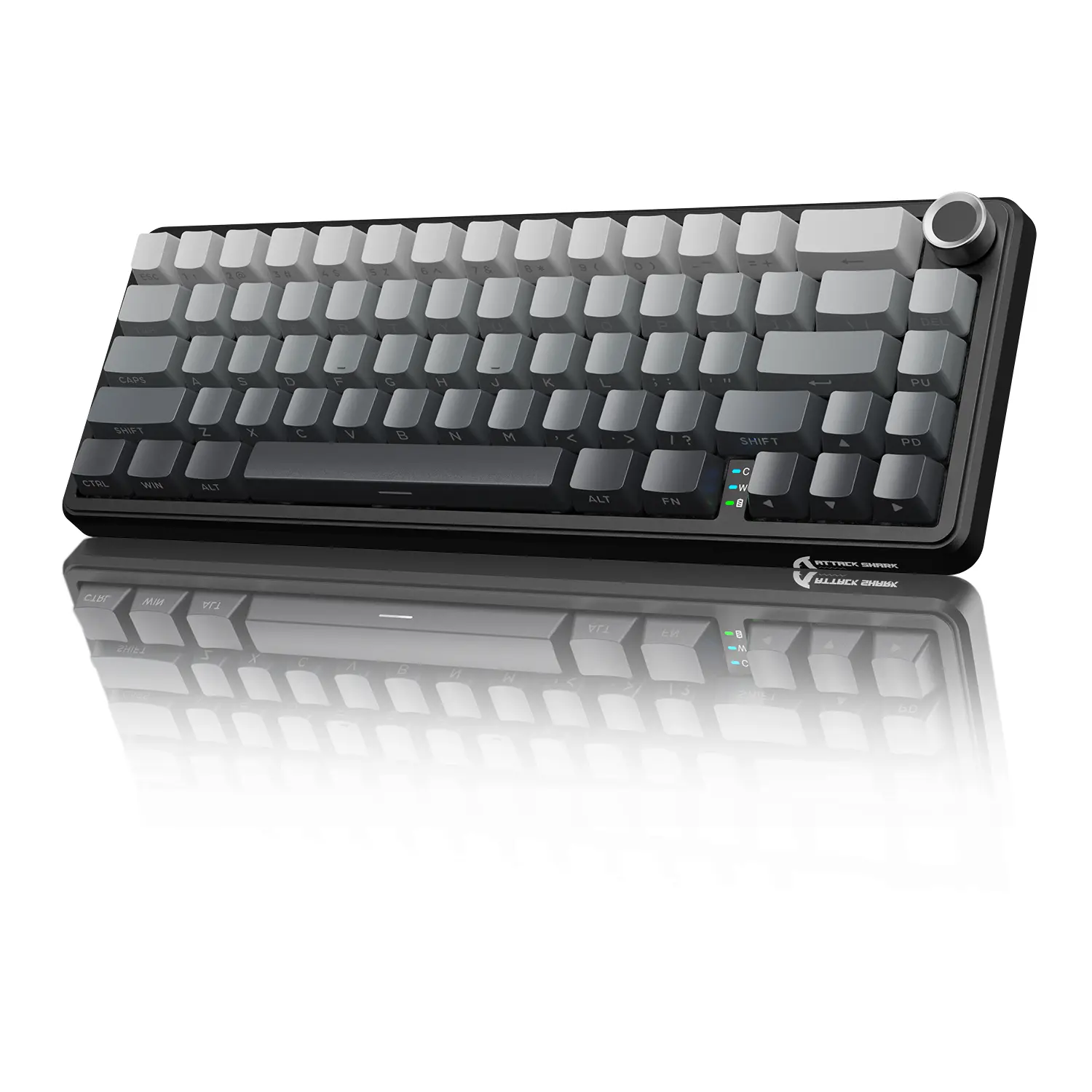 65% Wireless Mechanical Keyboard with Knob, 66 Keys Gasket Hot Swap RGB Gaming Keyboard, PBT Keycaps Keyboard, Gasket Mounted Keyboard, Hot Swappable Mechanical Keyboard