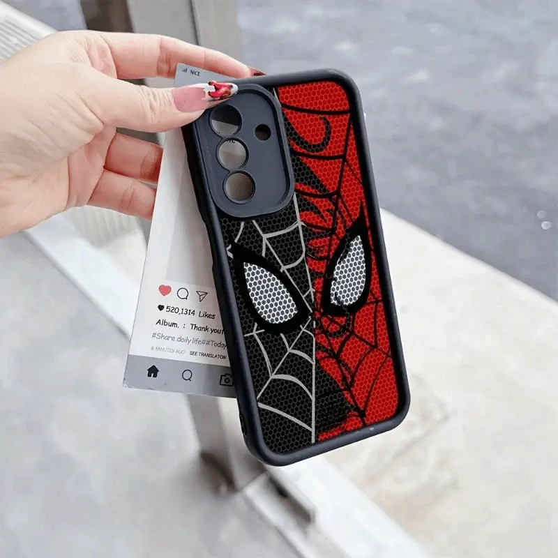 Black Red Stripes Print Shockproof Phone Case, Matching Textured Liquid Glass Screen Protector Mobile Accessories Fits Samsung Galaxy S25/S24/S23/S22/S21/S20 Ultra, A05, A15, A34, A54 and Other Models