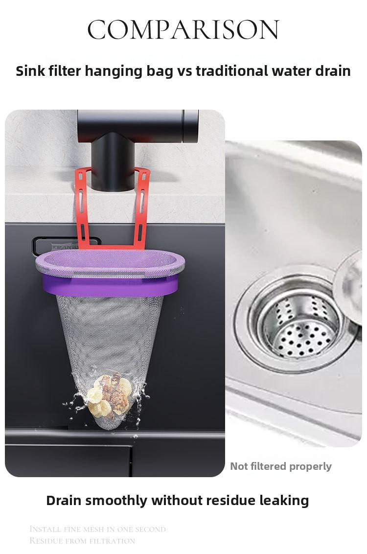 Disposable Kitchen Sink Strainer Set Complete Kitchen Gadget for Leftover Food Residue and Kitchen Waste Efficient Drainage Mesh Sieve for Sink Drains Durable and Easy to Use Kitchen Accessory for Daily Cleaning -RR