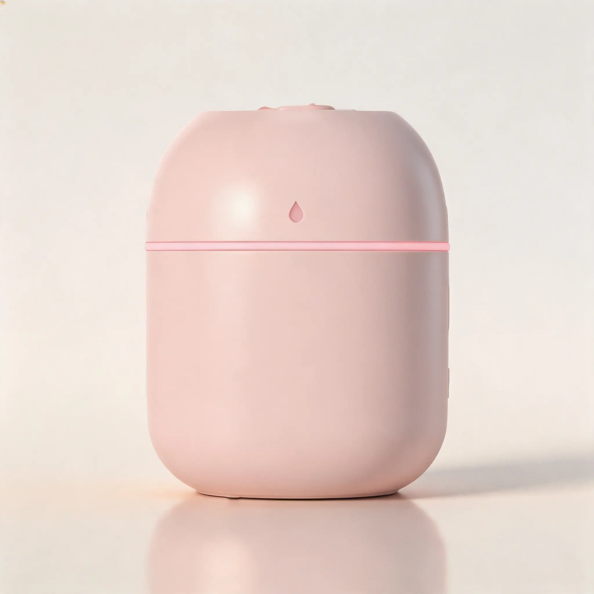 220ml Pink Portable Mini USB Humidifier, Quiet Desktop Personal Mist Humidifier with 2 Spray Modes, Auto Shut Off Small Aroma Diffuser for Bedroom Office Car Travel Home Fragrance