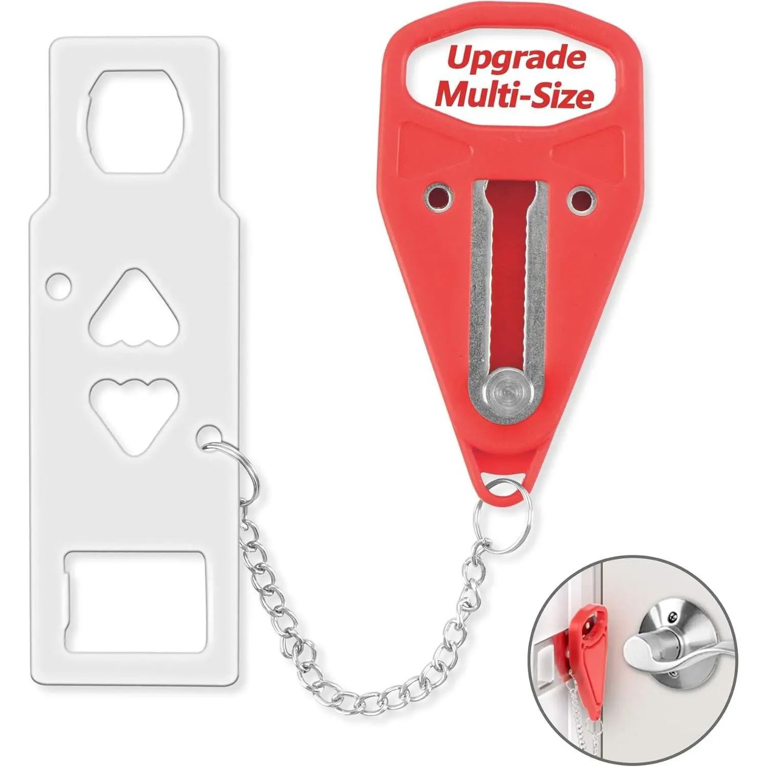 Portable Door Lock for Travel, Hotel, Home, Apartment, College Dorm - Door Security Lock Safety Device for Hotel Room and Travel SecurityGift