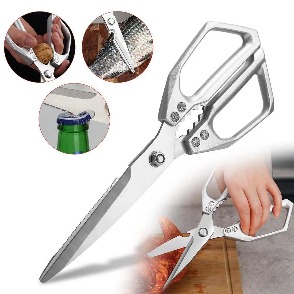 Heavy Duty Kitchen Scissors Stainless Steel Multipurpose Kitchen Shears for Meat Poultry Vegetables with Ergonomic Handle#DealsForYouDays