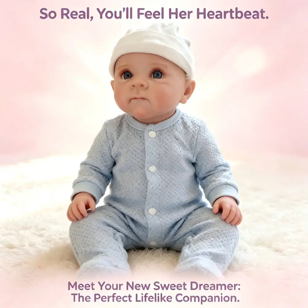 Realistic Reborn Doll, Soft Body Baby Doll, Lifelike Newborn Puppet, Ideal Gift for Kids Aged 3+, Perfect for Boys and Girls