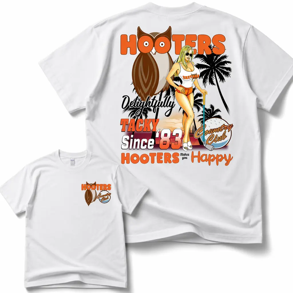 Vintage 90s Hooters Country Club Graphic Unisex T-Shirt, Gift for Her