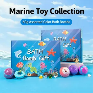 Surprise Inside Bath Bombs for Toddlers | 12-Pack Kids Bubble Bath Gift Set – Gentle Skin Repair Formula with Random Toys, Ideal for Boys, Girls & Sensitive Skin