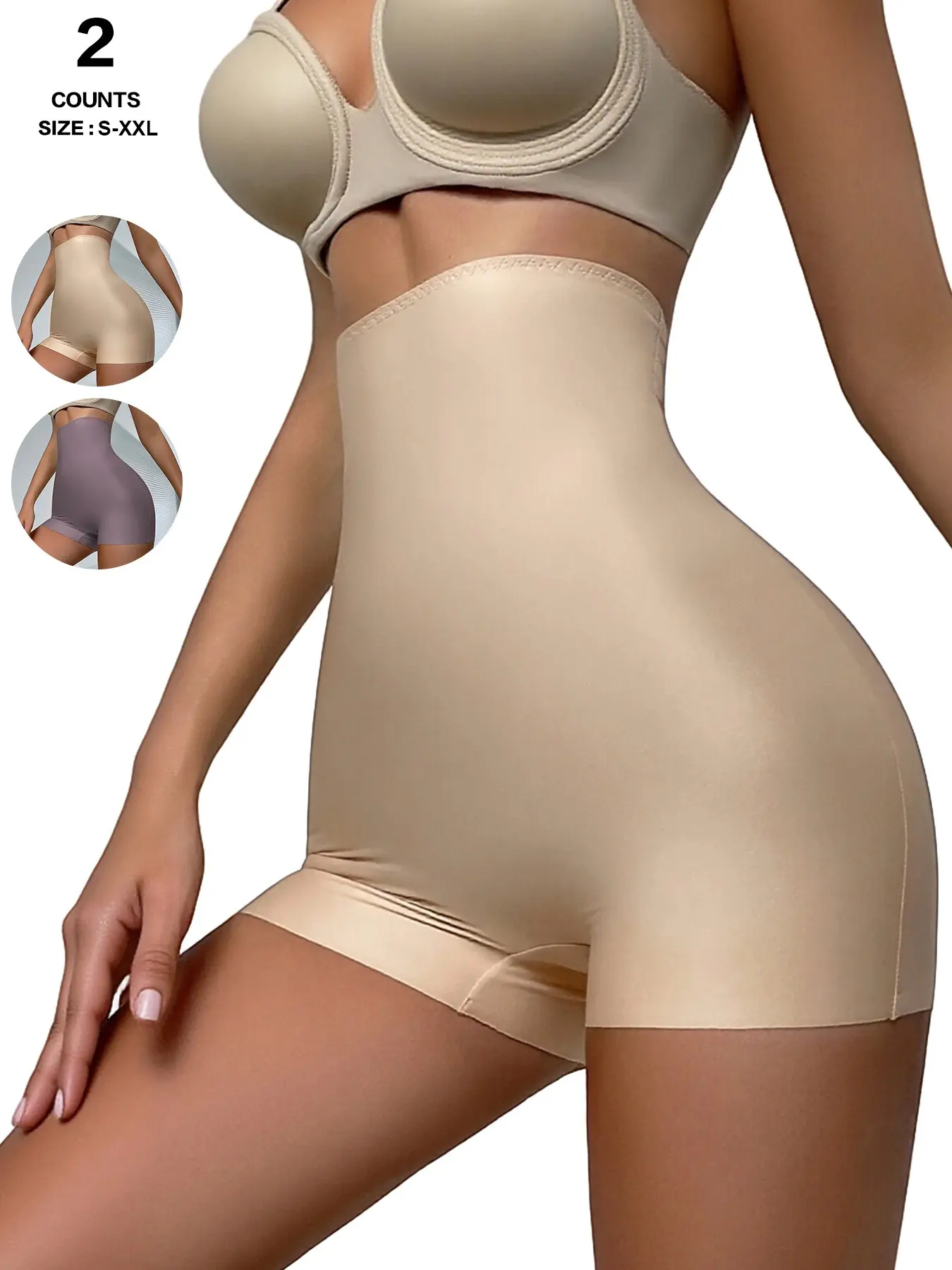 Seamless Shaping Panties High Waist Tummy Control Shaper, Hip Lift Body Shaper Short Trousers, Breathable Slimming Undergarments Shapewear