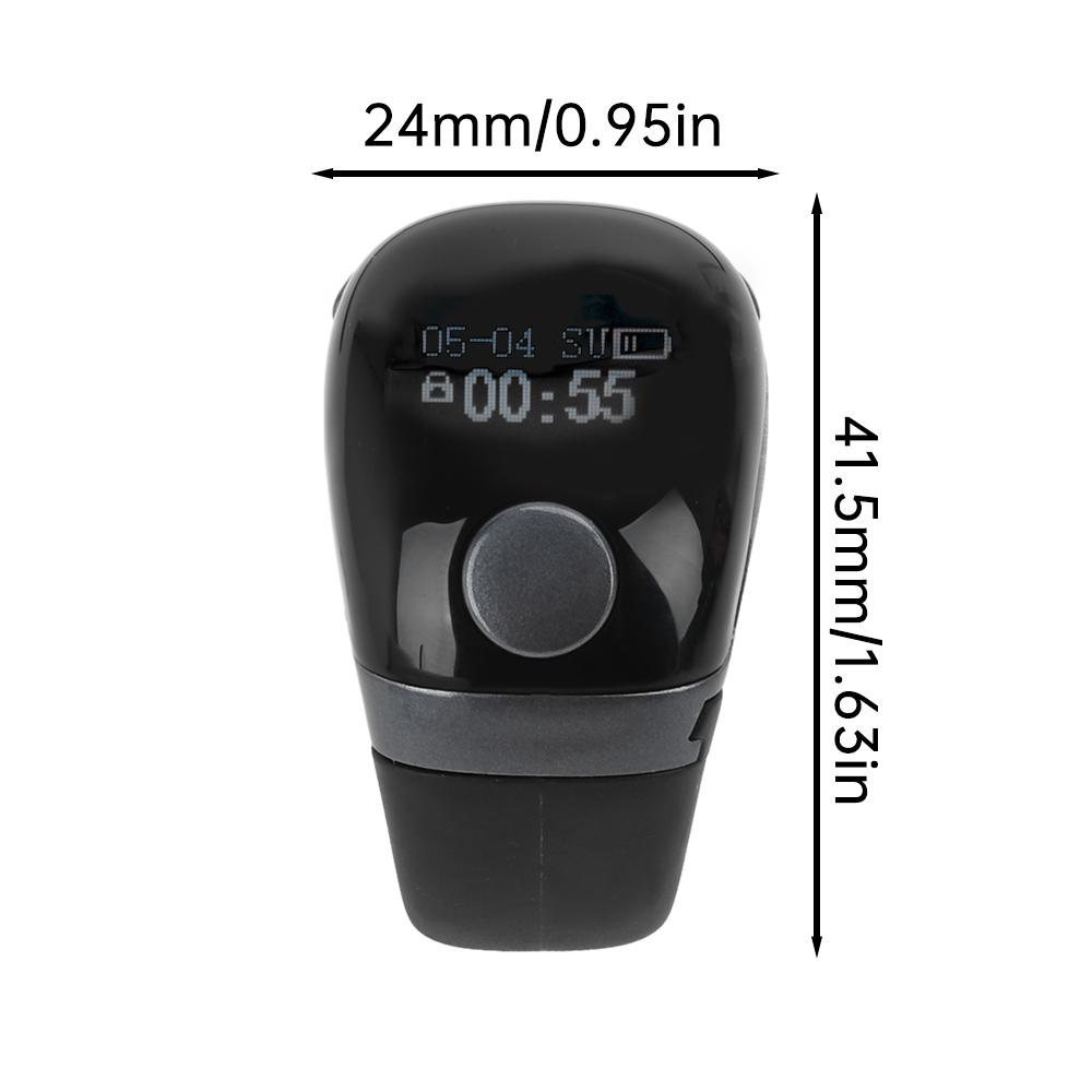 LCD Electronic Digital Tally Counter Smart Ring Point Marker Row Finger Counter Type-C Charging Ring Holder Mini Stitch Counter