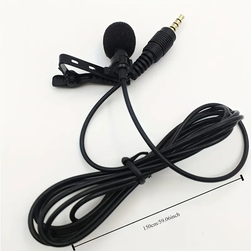 Mobile Karaoke Microphone Mini Mobile Interview Recording Omnidirectional Microphone Clip Style Mobile Microphone