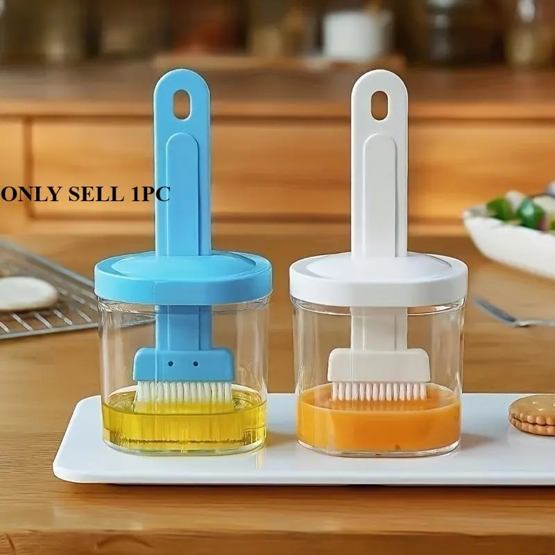 Multifunctional Barbecue Oil Brush with Box, 1 Count Heat Resistant Oil Brush with Ergonomic Handle, Barbecue Utensils for Baking, Cooking, Kitchen Accessories