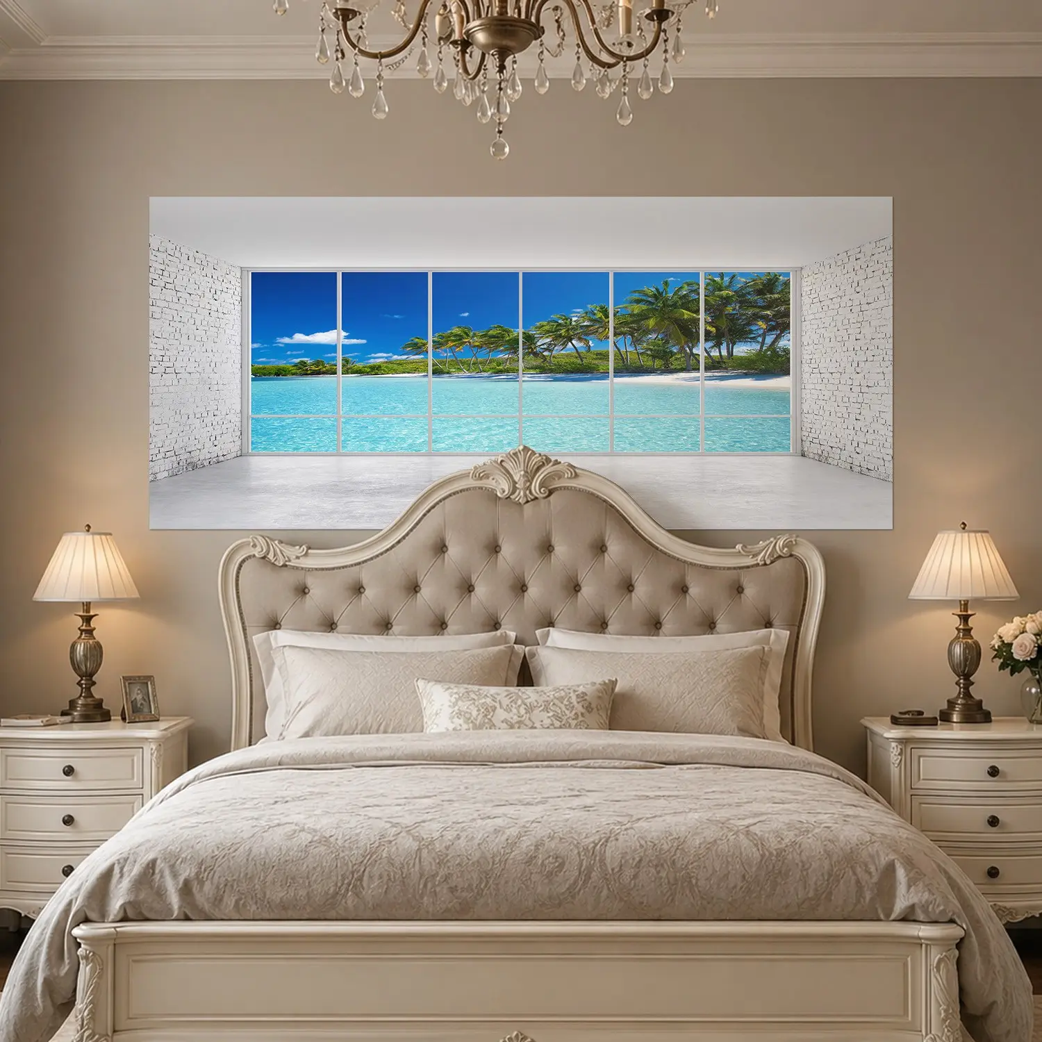 Self Adhesive Bedhead Sticker, Tear off and Use, No Residue, PVC Waterproof, Mould-Proof, Universal for Warm Home Atmosphere