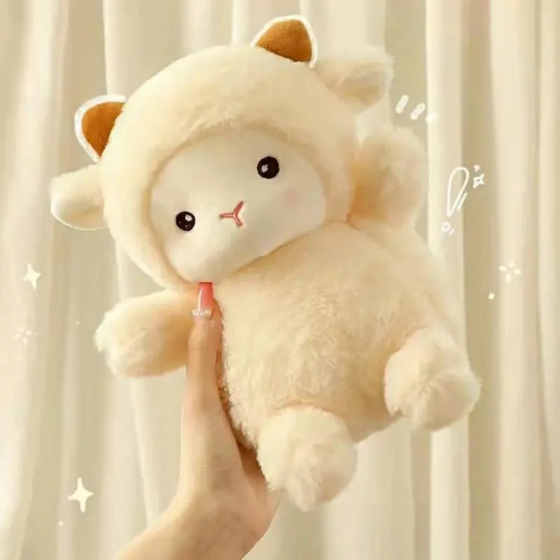 25cm High Quality Unisex 100% New and High Quality Stuffed Animal Plush Toys - Cute Sheep, Kawaii Rabbit, Alpaca Dolls, Soft Throw Pillow for Birthday, Wedding Party Gifts