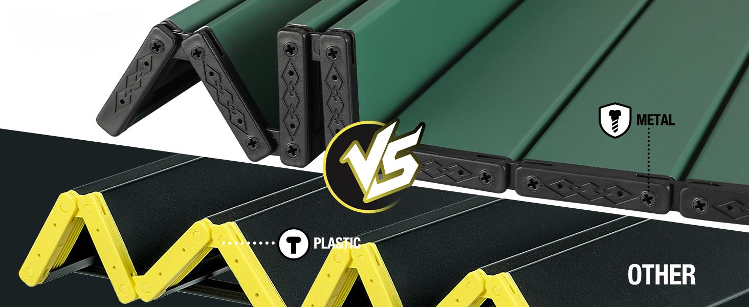 Portable Camping Side Table, Ultralight Aluminum Folding Beach Table with Carry Bag for Outdoor Cooking, Picnic, Camp, Boat, Travel