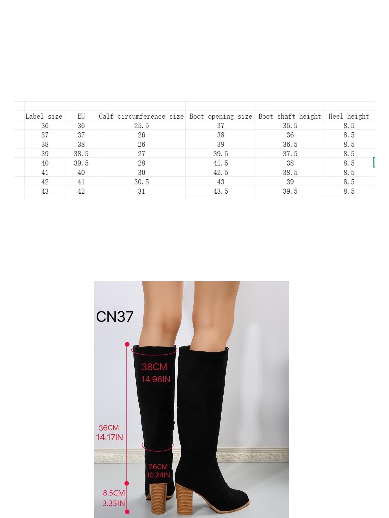 Women's Fashionable Solid Zipper Design Boots, Casual Comfortable Knee High Heels Boots for Daily Wear, Non-slip All Match Pointed Toe Winter Shoes for Party, Club, Brown, Elegant Boots