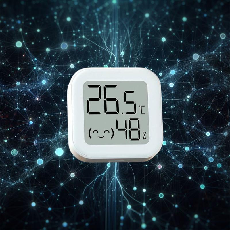 Electronic Thermohygrometer for Indoor Use, High-Precision Baby Room Digital Display Alarm Clock Hygrometer