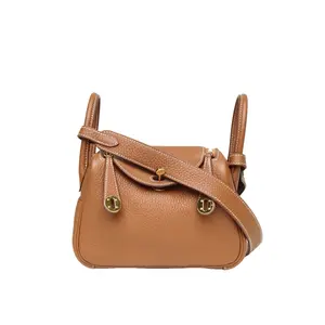 Pre-owned HERMÈS HERMES Lindy Mini Gold(37) Clemence P206335512
