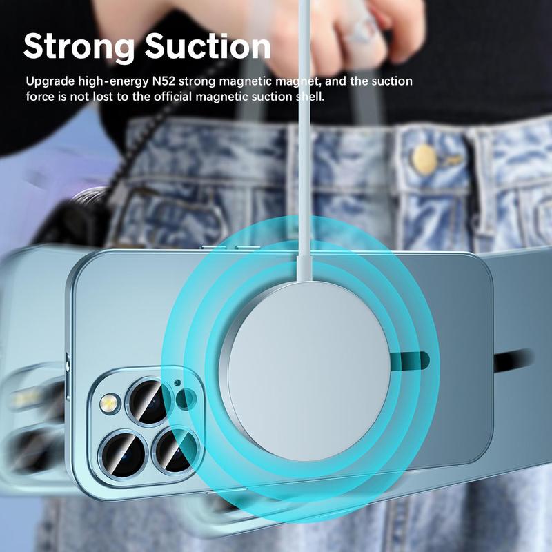 ACCE Original Nano Matte New Large Window Glass Lens Camera Protective Support Magnetic Phone Case, Suitable For iPhone 17 16 15 14 13 12 11 Pro Max Plus Shockproof Phone Case